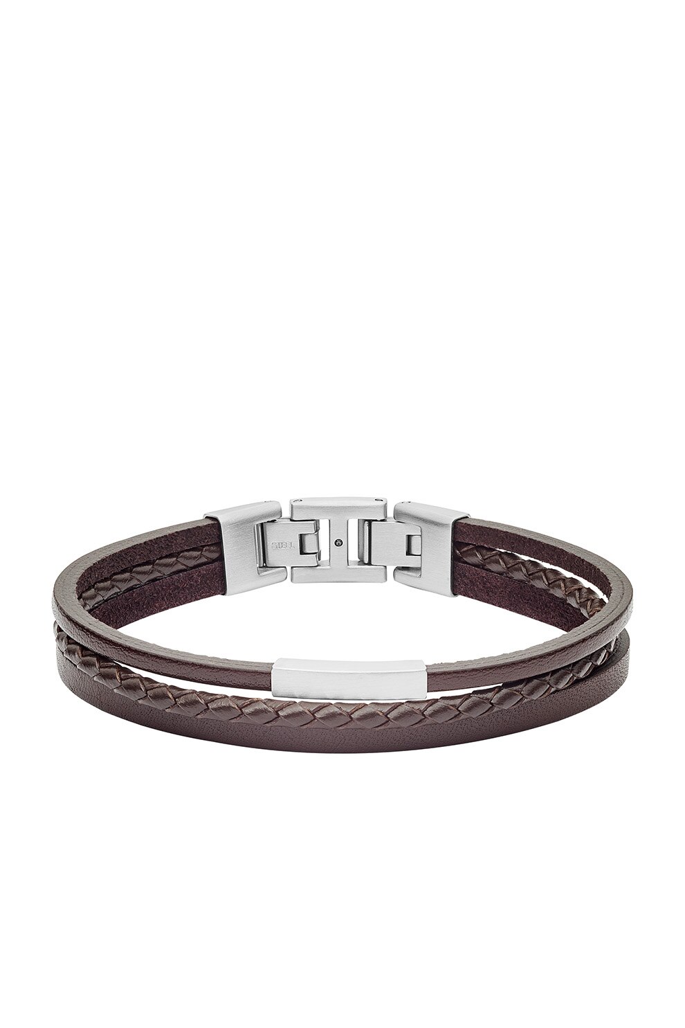 Fossil, Bratara cu siraguri multiple, Maro/Argintiu